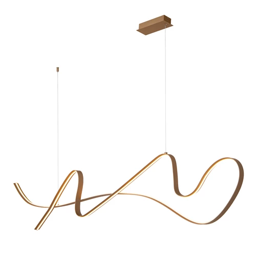 Lucide LAMBADA - Suspension - LED Dim. - 1x47W 2700K - Champagne Couleur | Premium - détail 4